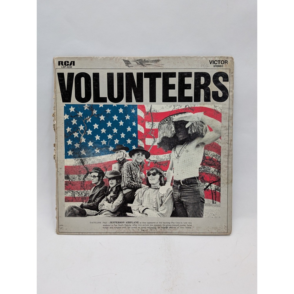 Jefferson Airplane Volunteers Vinyl LP 1969 RCA Victor LSP-4238 Gatefold Rock